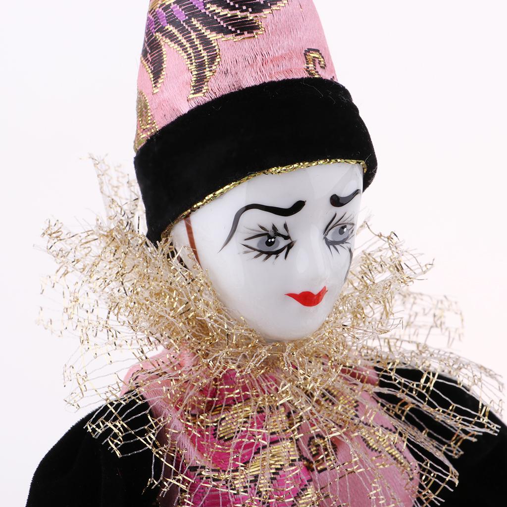 Vintage Collectible Porcelain Dolls - 22cm 도자기 광대 인형 수집용 빈티지