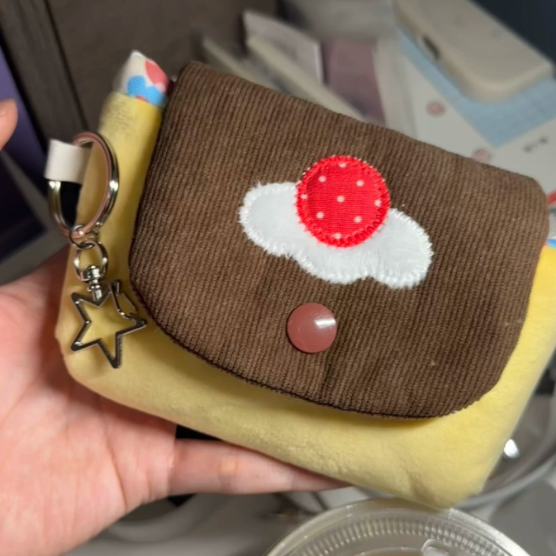Vintage Items Collection - 1개 빈티지 플러시 카메라 가방 휴대용