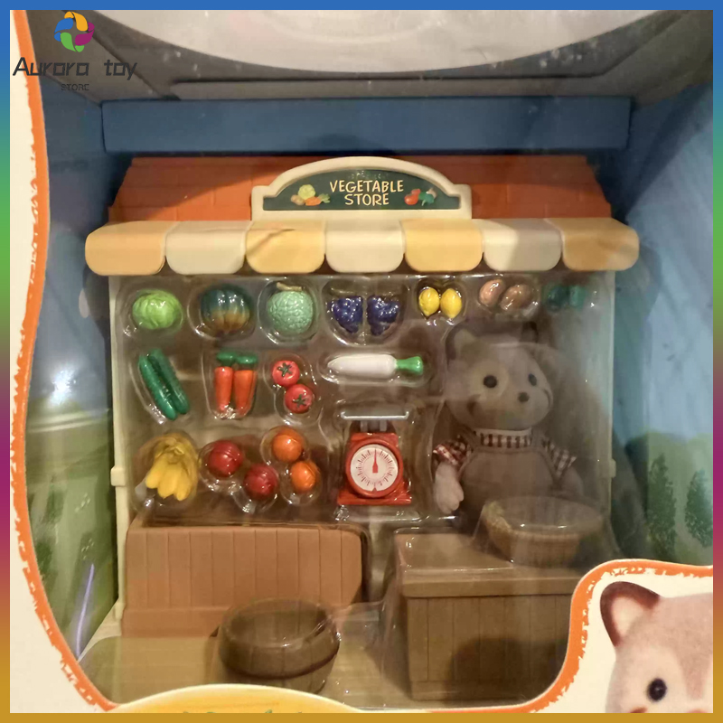 Vintage Collectible Market - 실바니안 패밀리즈 단종된 상점 시리즈 너구리