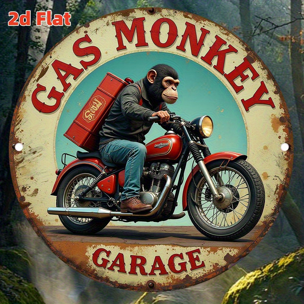 Vintage Collectible Signs - 빈티지 가스 몽키 차고 벽 장식