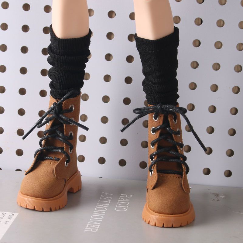 Vintage Collectible Shoes - 빈티지 카멜 스웨이드 컴뱃 부츠 1/4