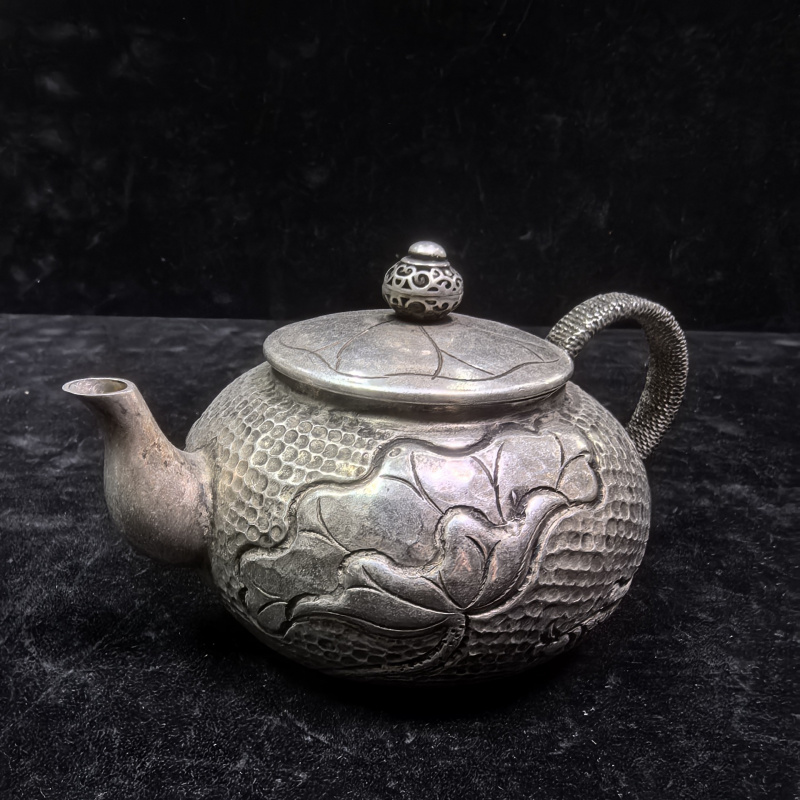 빈티지 앤티크 순동 은도금 티포트 구리 장식품 공예 문 - Vintage Collectible Market 리뷰 및 가격
