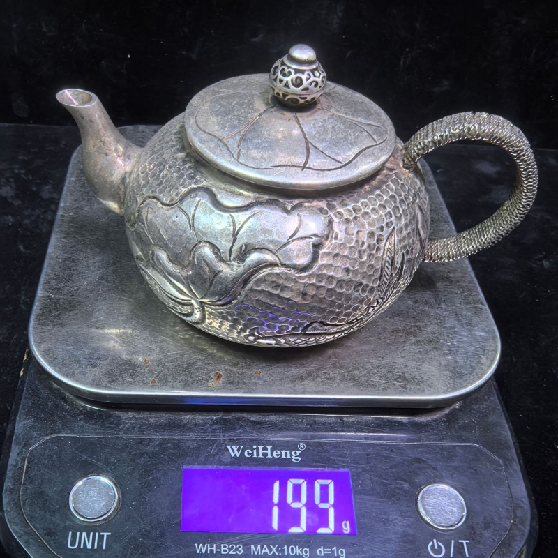 빈티지 앤티크 순동 은도금 티포트 구리 장식품 공예 문 - Vintage Collectible Market 리뷰 및 가격
