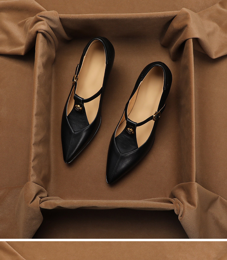 여성용 정품 가죽 빈티지 카멜리아 장식 포인티드 토 메 - Vintage Collectible Shoes 리뷰 및 가격
