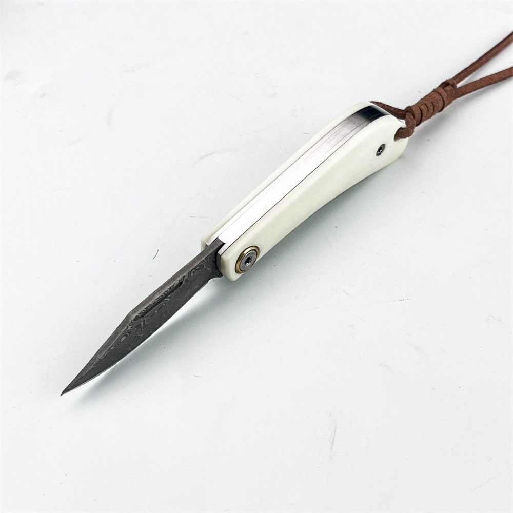 컴팩트 빈티지 EDC 다마스커스 접이식 나이프, 아이보 - Vintage Collectible Knives 리뷰 및 가격