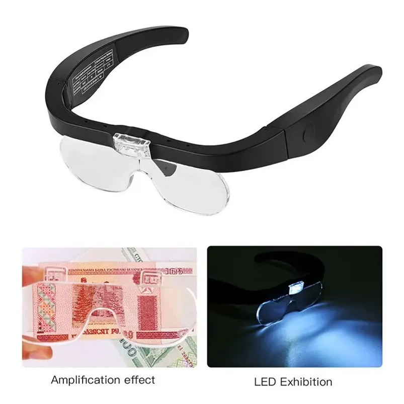 2개의 LED 조명이 장착된 헤드 마운트형 돋보기, U - Darkroom Enlarger Lens 리뷰 및 가격