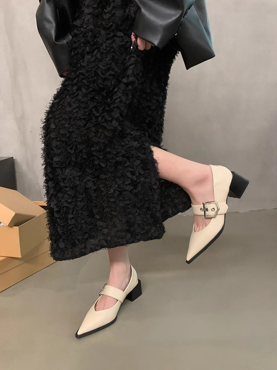 빈티지 여성 메리제인 포인티드 토 드레스 슈즈 한국 스 - Vintage Collectible Shoes 리뷰 및 가격