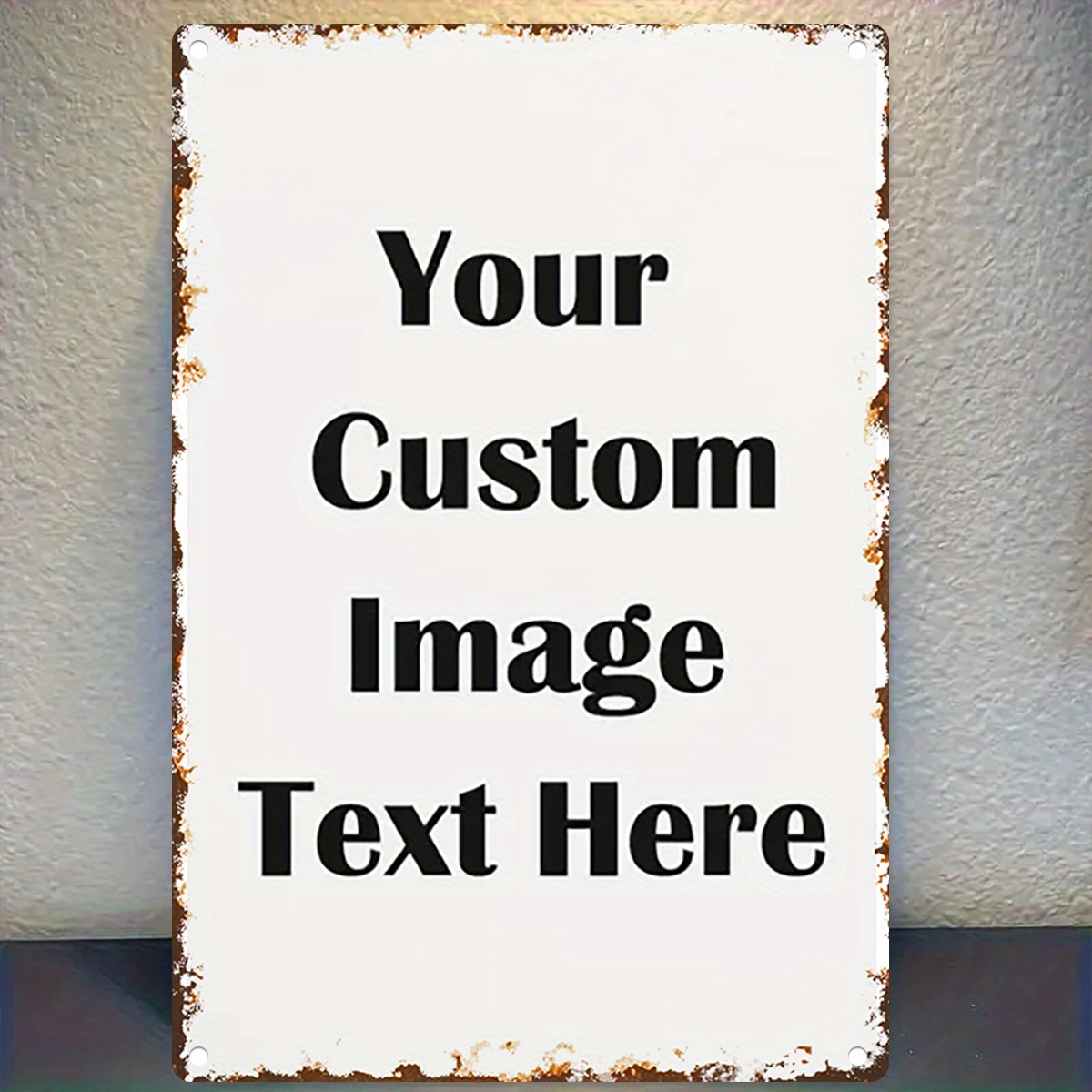 맞춤형 이미지/텍스트 금속 양철 간판 - 12x8인치/ - Vintage Collectible Signs 리뷰 및 가격